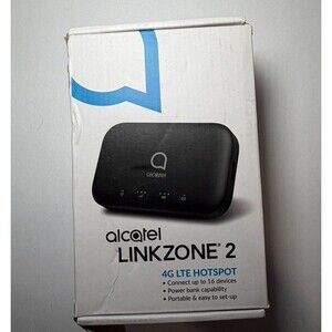 Alcatel Linkzone 2 4G LTE WiFi Hotspot Mobile Router Tested w/ Box
